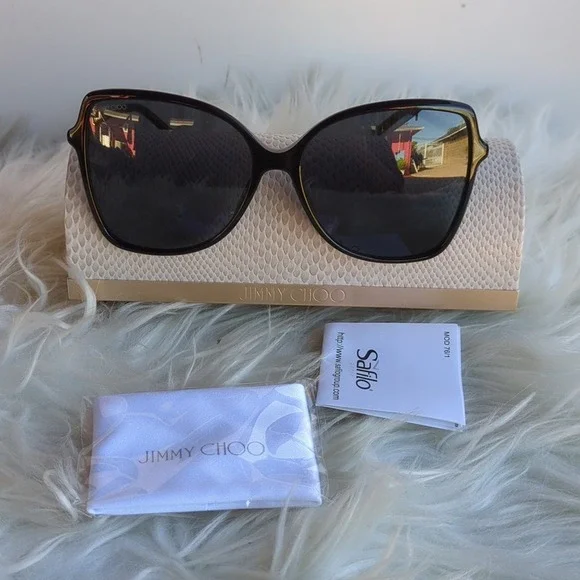 Jimmy‎ Choo Fedes Nylon Butterfly Sunglasses, New